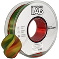 Seide PLA Dreifarbig Rot Gelb Grün Filament Spule, Prof. Lab, 1,75 mm