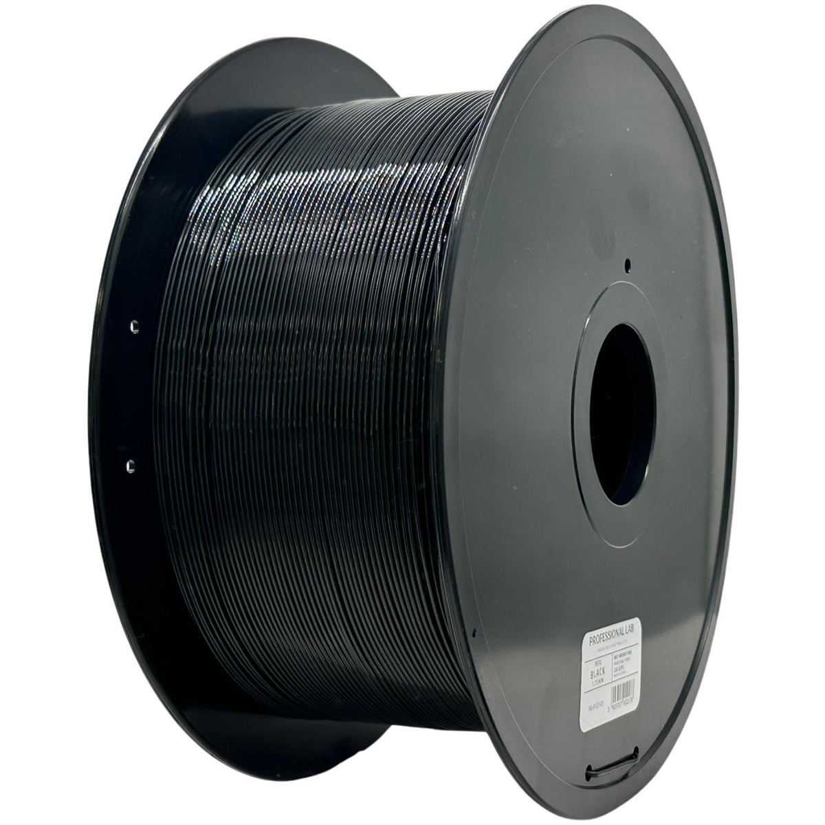 Spool of PETG black 5 kg filament, Prof. Lab, 1.75 mm