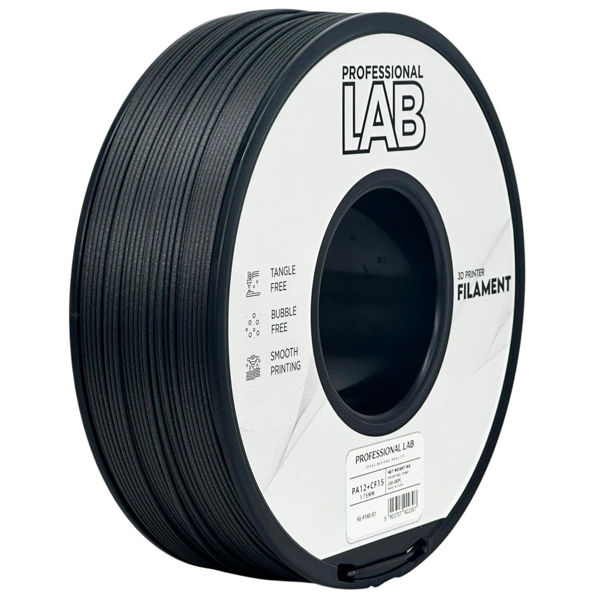 Spool of PA12-CF15 filament, Prof. Lab, 1.75 mm