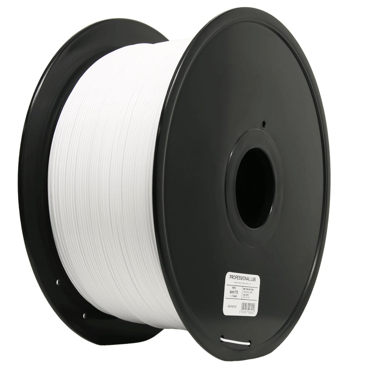 PETG weiß 3 kg Filament Spule, Prof. Lab, 1,75 mm