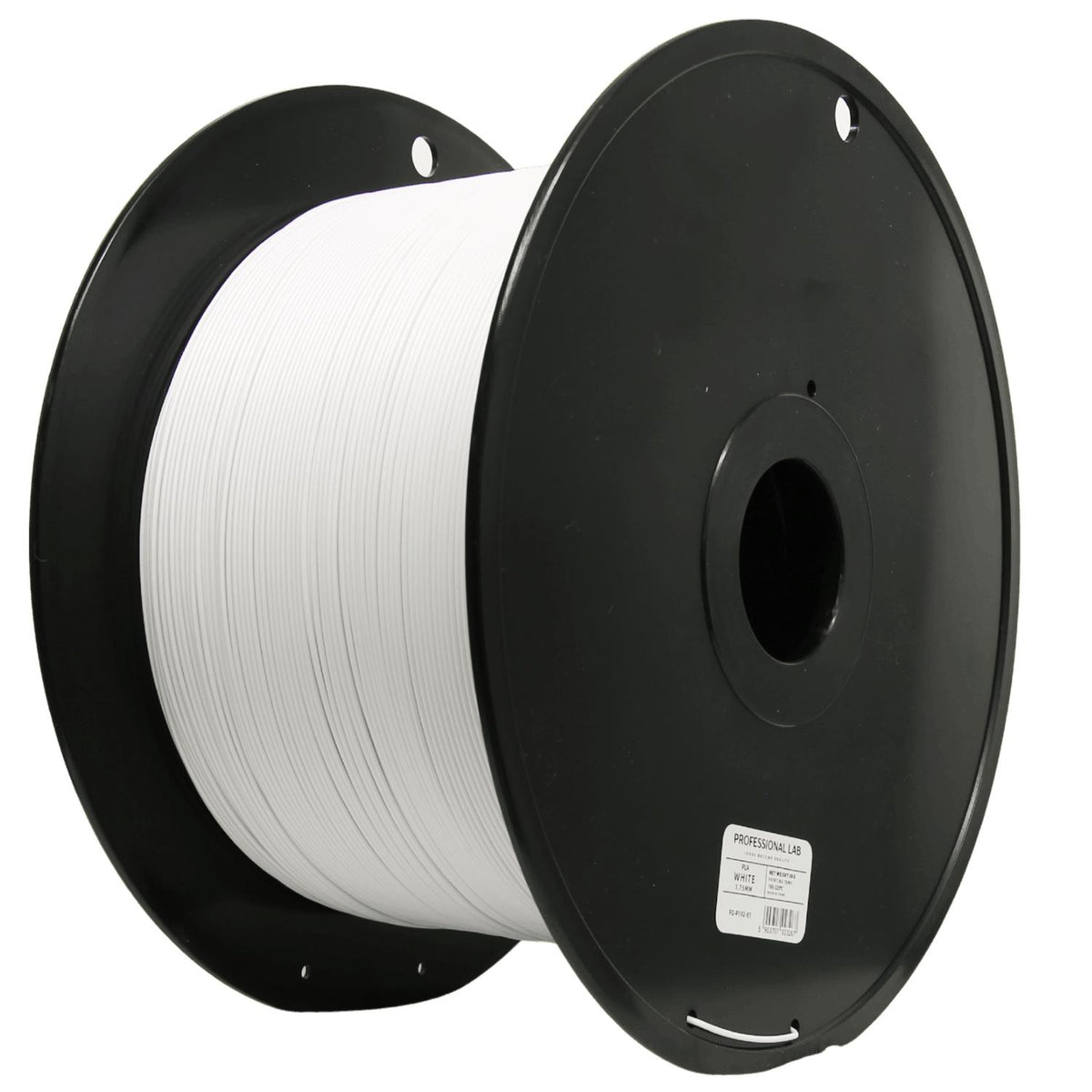 Spool of PLA white 5 kg filament, Prof. Lab, 1.75 mm