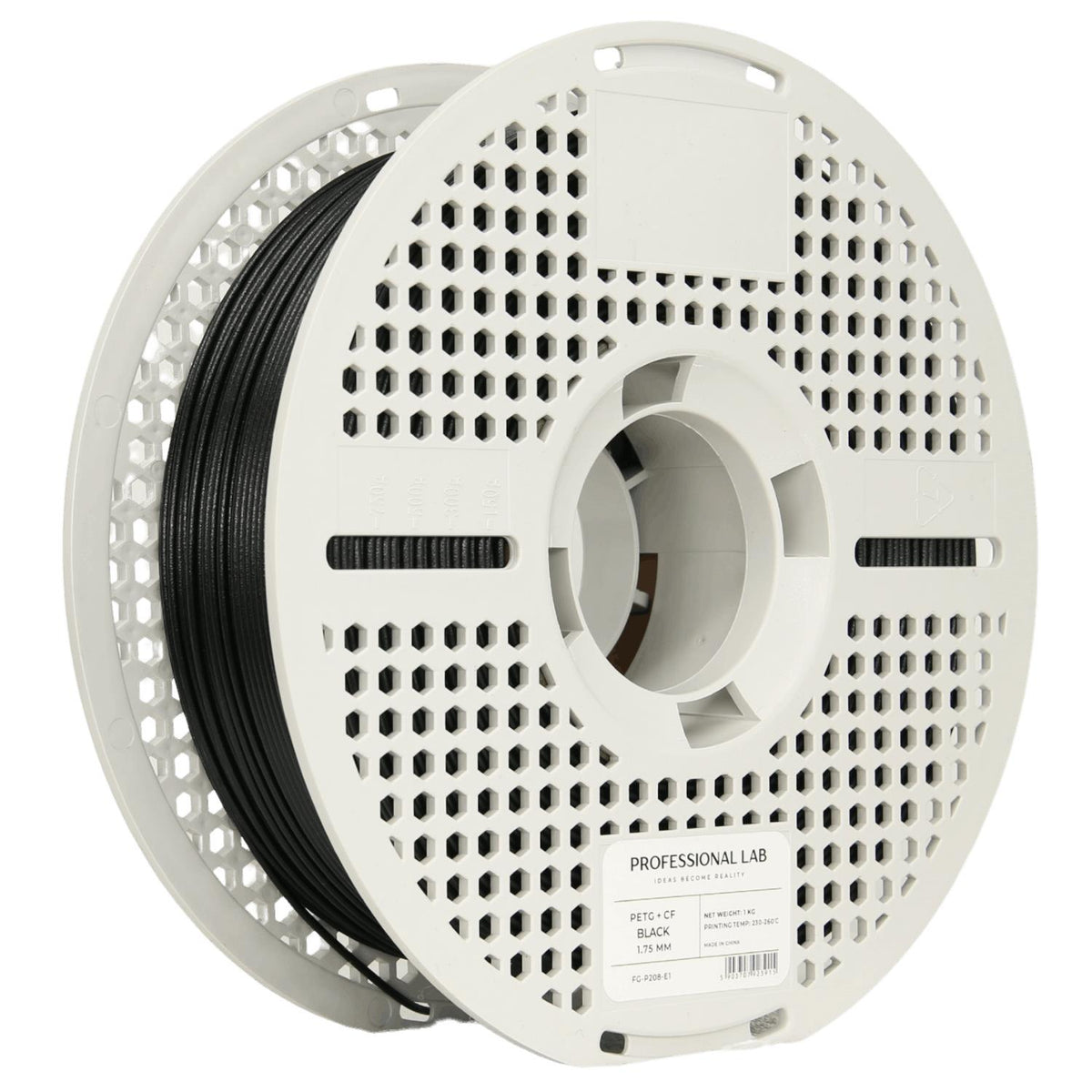 Spool of PETG-CF black filament, Prof. Lab, 1.75 mm