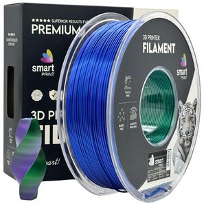 Filament Silk PLA Tri Color blue green purple | Smart Print