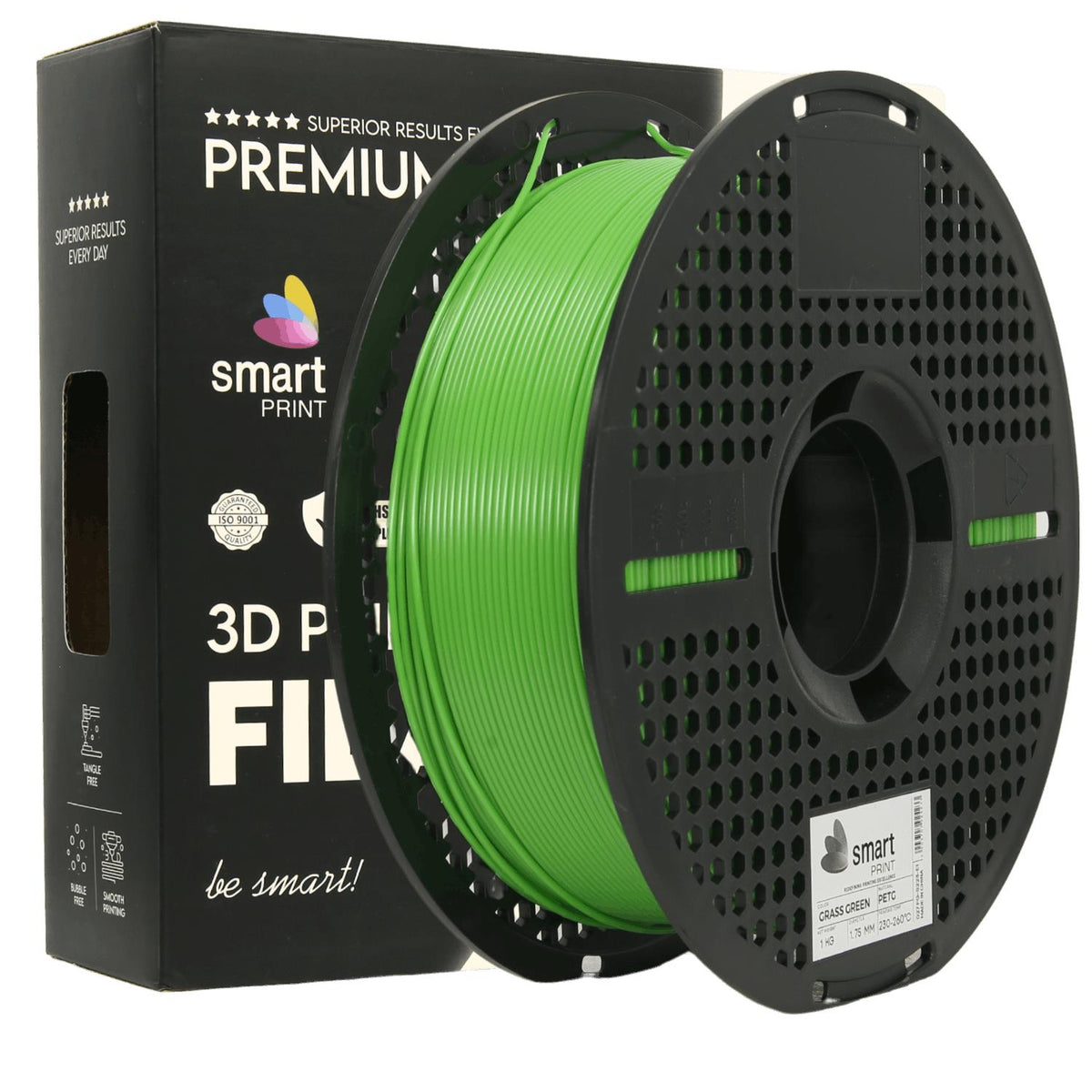 PETG Grasgrün Filament Spule, Smart Print, 1,75 mm